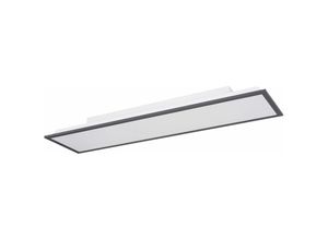 4059157203884 - Etc-shop - Deckenleuchte Deckenpanel Wohnzimmerleuchte Designleuchte Schlafzimmer weiß graphit opal rechteckig 1x led 24 Watt 1500 Lumen warmweiß