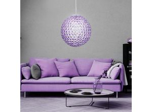 4059157208490 - Etc-shop - Decken Pendel Lampe Kristall Kugel Strahler Wohn Zimmer Beleuchtung Leuchte purple