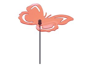 4059157211933 - Etc-shop - Lichtfänger Acryl orange Dekospieß Schmetterling Leuchte Garten Terrasse
