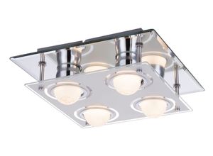 4059157213012 - Etc-shop - led Design Decken Strahler Wohn Ess Zimmer Beleuchtung Glas Lampe Chrom Leuchte