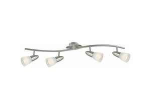 4059157218895 - Etc-shop - led Decken Lampe Leuchte Nickel Matt Chrom Glas Spot Beweglich Schlaf Zimmer