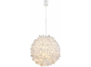 4059157220911 - Etc-shop - Pendel Hänge Decken Lampe Leuchte Blütenformen Flora Schirm weiß