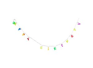 4059157220973 - Etc-shop - led Lichterkette Geburtstags Hänge Lampe Batterie Party Leuchte Happy Birthday bunt