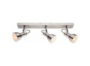 4059157221529 - Etc-shop - Eleganter 3er Deckenstrahler Deckenlampe Lampe Leuchte Nickel matt