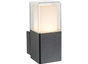 4059157223318 - LED Außen Wand Lampe Fassaden Beleuchtung Garten Terrassen ALU Glas Leuchte schwarz