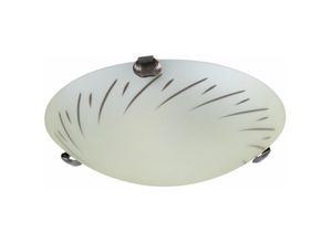 4059157223400 - Etc-shop - Decken Leuchte Glas Strahler Wohn Zimmer Beleuchtung rund Muster Lampe weiß opal