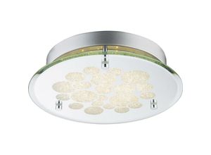 4059157223530 - Etc-shop - led Deckenleuchte Kristalle Kristallleuchte Glas Spiegel Deckenlampe Chrom Modern 1x led 15 Watt 650 Lumen neutralweiß 25 cm