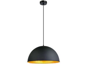 4059157225497 - Etc-shop - Hochwertige Pendel Leuchte Hänge Lampe E27 Beleuchtung schwarz gold Strahler rund