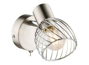 4059157226531 - Etc-shop - Spot Strahler Lese Leuchte Wohn Schlaf Zimmer Käfig Nacht Licht Chrom Lampe beweglich