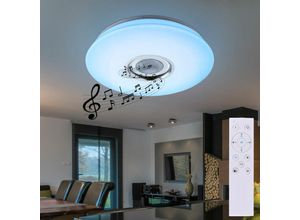 4059157226616 - RGB LED Decken Lampe Flur Bluetooth MP3 Lautsprecher CCT Sternen Leuchte DIMMBAR