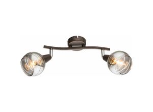 4059157229389 - Etc-shop - led Decken Spots Lampe Metall Leuchte Bronze Glas Flur Schlaf Zimmer Beleuchtung