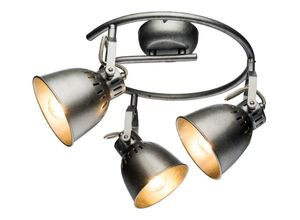 4059157230699 - Etc-shop - Decken Spot Leuchte Retro Rondell Schlaf Gäste Zimmer Lampe verstellbar silber-grau 4059157230699 - Etc-shop - Decken Spot Leuchte Retro Rondell Schlaf Gäste Zimmer Lampe verstellbar silber-grau
