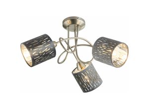 4059157233812 - Etc-shop - Decken Lampe Spot Rondell Strahler silber-metallic Wohn Zimmer Leuchte