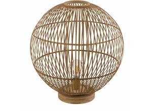 4059157240520 - Etc-shop - Tischleuchte Bambus Boho Leuchte Nachttischlampe Schlafzimmer Wohnzimmer Flur naturfarben 1x E27 Fassung DxH 50x535 cm