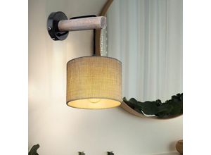 4059157240605 - Etc-shop - Wand Lampe Leuchte Beleuchtung Holz-Design Textil Wohn Ess Schlaf Zimmer Küche