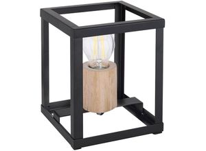 4059157243347 - Etc-shop - Design Beistell Schreib Nacht Tisch Leuchte Wohn Zimmer Beleuchtung Lese Lampe Holz schwarz-matt