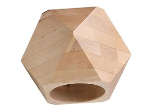 4059157248632 - Etc-shop - Wandleuchte Innen Holz Wandlampe Oben und Unten Licht Treppenhaus Lampe Modern naturfarben 1x G9 LxBxH 12x14x12 cm