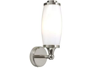 4059157250949 - Etc-shop - Wandlampe Leuchte Spiegellampe silber led Badezimmerleuchte Flurlampe Glas weiß