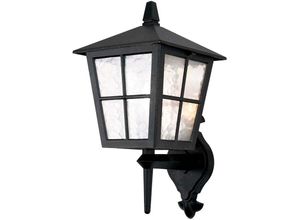 4059157251434 - Etc-shop - Außenleuchte Wandlampe ALU-Druckguss Glas h 44cm Gartenlampe Schwarz Klassisch