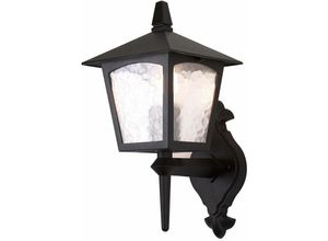 4059157251472 - Etc-shop - Außenleuchte Laterne Wandlampe ALU-Druckguss Glas h 435 cm Schwarz 1 Flammig