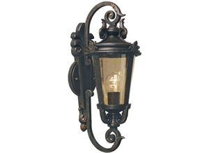 4059157251625 - Etc-shop - Außenleuchte Wandlampe Stahl Glas Bronze h 55 cm Gartenlampe Antik IP44