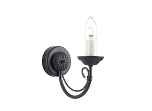 4059157251991 - Etc-shop - Wandlampe Leuchte Stahl Schwarz Klassisch Flurlampe b 92 cm 1 Flammig