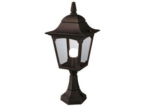 4059157252363 - Etc-shop - Außenleuchte Standleuchte Gartenlampe Wegleuchte h 50 cm Schwarz alu Glas E27