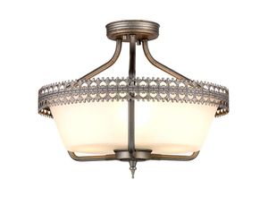 4059157252516 - Deckenleuchte Wohnzimmerlampe Leuchte Stahl D 438 cm 3 Flammig Designlampe