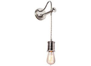 4059157254190 - Etc-shop - Wandlampe Leuchte Pendellampe Höhenverstellbar Nickel Messing h 1224 cm