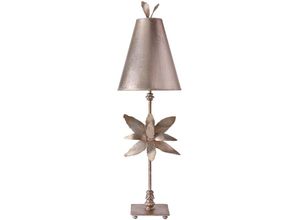 4059157254480 - Tischleuchte Beistelllampe Wohnzimmerleuchte Stahl H 86 cm 1 Flammig Silber