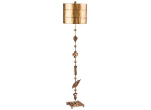 4059157254633 - Etc-shop - Stehlampe Stehleuchte Wohnzimmerlampe Stahl Acryl Gold h 1702 cm