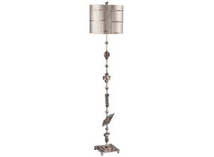 4059157254640 - Etc-shop - Stehlampe Standlampe Wohnzimmerlampe Stahl Acryl Silber h 1702 cm