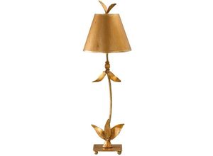 4059157254985 - Tischleuchte Beistelllampe Nachttischlampe Stahl Gold H 76 cm 1 Flammig