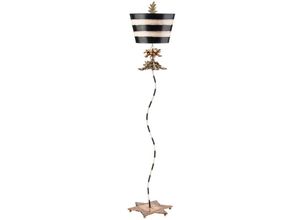 4059157255074 - Etc-shop - Stehlampe Stehleuchte Wohnzimmerlampe Stahl Gold Schwarz h 1771 cm 1 Flammig