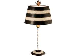 4059157255098 - Tischleuchte Schreibtischlampe Beistelllampe Stahl Schwarz Creme h 769 cm