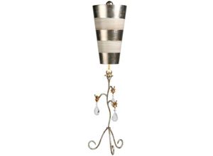 4059157255166 - Tischleuchte Beistelllampe Schreibtischlampe Stahl Silber Creme h 965 cm