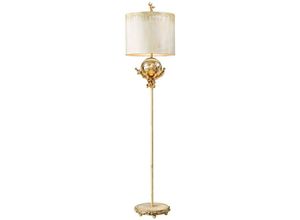 4059157255203 - Stehlampe Stehleuchte Wohnzimmerlampe Blattsilber h 1626 cm 1 Flammig