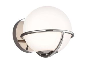 4059157255470 - Etc-shop - Wandlampe Wandleuchte Flurlampe led Glaskugel Schlafzimmerleuchte silber weiß