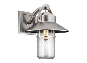 4059157256026 - Etc-shop - Außenleuchte Wandlampe gebürsteter Stahl h 39 cm Gartenlampe Hofleuchte IP44