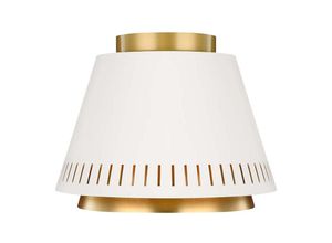 4059157256248 - Etc-shop - Deckenleuchte Wohnzimmerlampe Stahl Mattweiß d 281 cm 1 Flammig Lampe