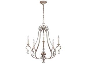 4059157256675 - Etc-shop - Kronleuchter Hängelampe Deckenleuchte Stahl Silber d 635 cm Esszimmerlampe