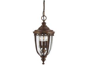 4059157257085 - Etc-shop - Außenleuchte Kettenlaterne Pendellampe Stahl Glas d 216 cm 3 Flammig Bronze