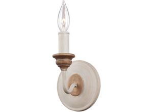 4059157257368 - Etc-shop - Wandlampe Leuchte Stahl Holz-Design h 194cm Flurleuchte Kerzenleuchte 1 Flammig