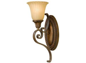 4059157257849 - Etc-shop - Wandlampe Leuchte Stahl Glas Gold Bronze h 419 cm 1 Flammig Flurleuchte