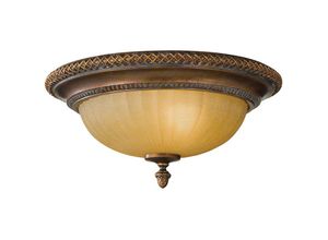 4059157257887 - Etc-shop - Deckenleuchte Wohnzimmerleuchte Stahl Glas Gold-Bronze d 343 cm 2 Flammig