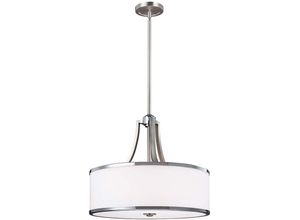 4059157259188 - Pendellampe Deckenlampe Hängeleuchte Stahl Glas Chrom d 468 cm Esszimmerlampe