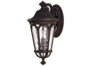 4059157259331 - Etc-shop - Außenleuchte Wandlampe ALU-Guss mundgeblasenes Wasserglas h 445 cm Antik Hof