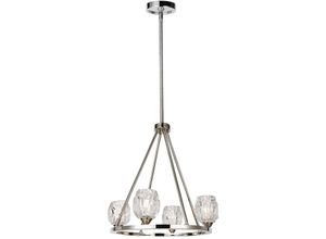 4059157259454 - Etc-shop - Kronleuchter Deckenlampe Pendelleuchte led Lampe Glas Nickel d 537 cm