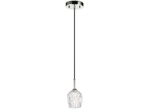 4059157259492 - Etc-shop - Pendellampe Deckenleuchte Hängeleuchte h 232 cm Esszimmerleuchte Glas Nickel