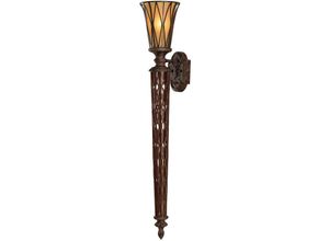 4059157259911 - Etc-shop - Wandleuchte Wandfackel Stahl Gold Leuchte h 1048 cm 1 Flammig Flurleuchte